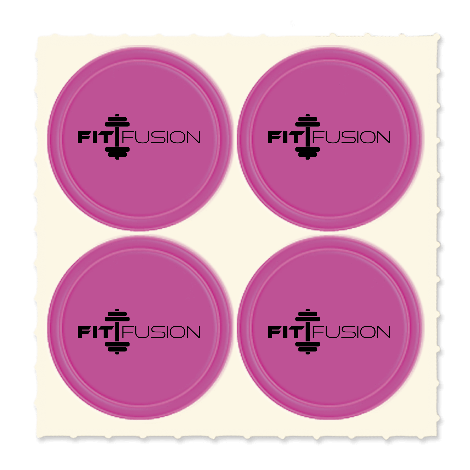 Fluorescent Pink Imprinted